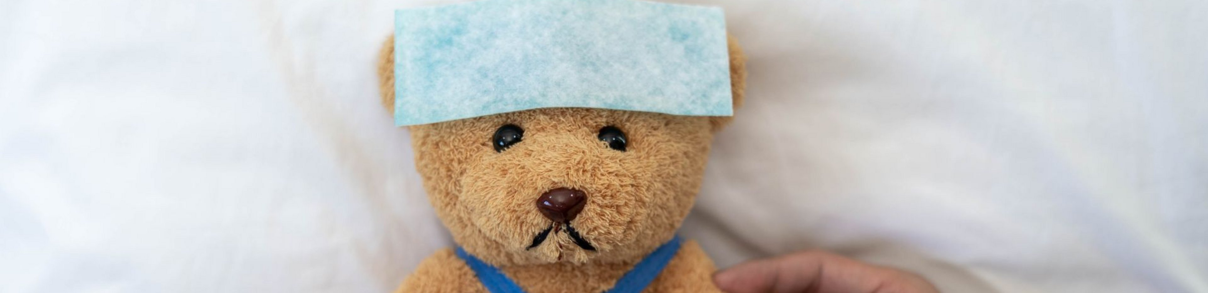Impression: Teddybär mit Fieberthermometer